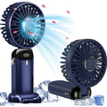 Portable Mini Air Cooler Fan – Rechargeable with Battery Display & Phone Holder