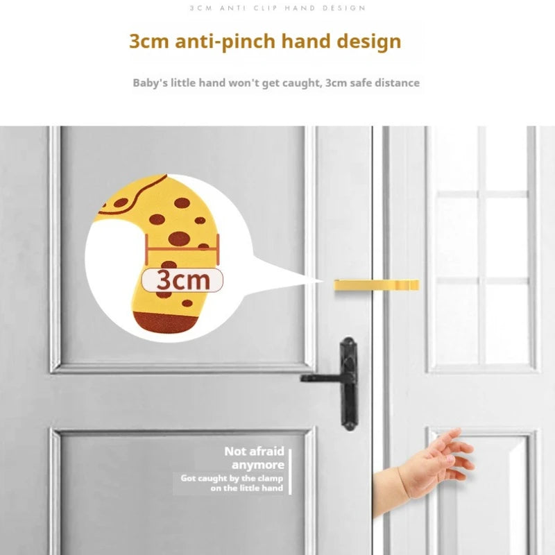 Baby Safety Door Stopper – Anti-Pinch Finger Protector and Child Door Lock 2/5pcs