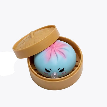 Dumpling Squeeze Bubble-Blowing Toy – Stretchy Squishy Fidget Sensory Toy