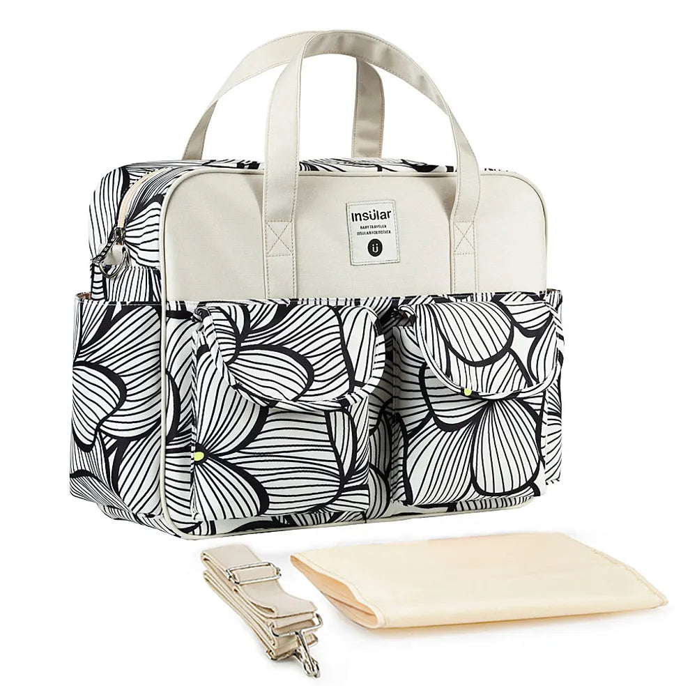 Waterproof Diaper Bag for Baby – Large Capacity Multifunctional Travel and Stroller Bag