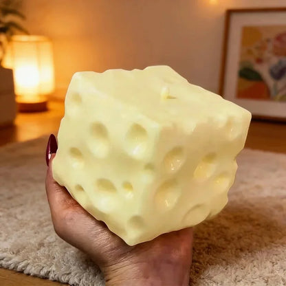 5cm Cheese Squishy Squeeze Toy – Slow Rebound Shapeable Sensory Fidget Toy