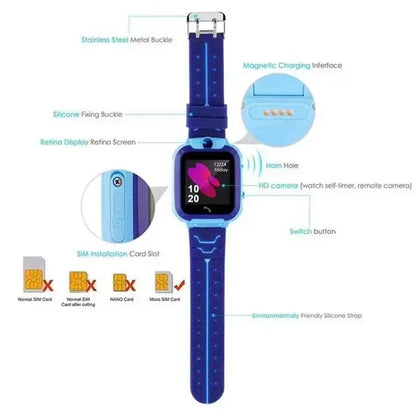 Lenovo Kids 5G GPS Smart Watch – SIM Card, SOS Call, Camera and Waterproof Design