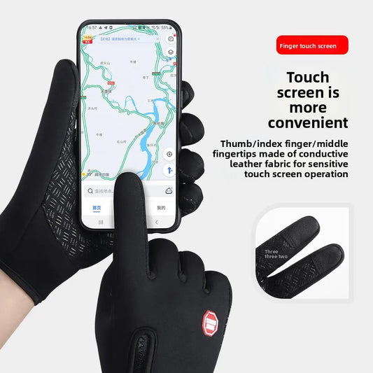 Winter Cycling Gloves – Touchscreen Waterproof Thermal Non-Slip