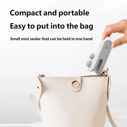 Mini USB Rechargeable Heat Sealer – Handheld Bag Sealer for Plastic Food Storage Bags