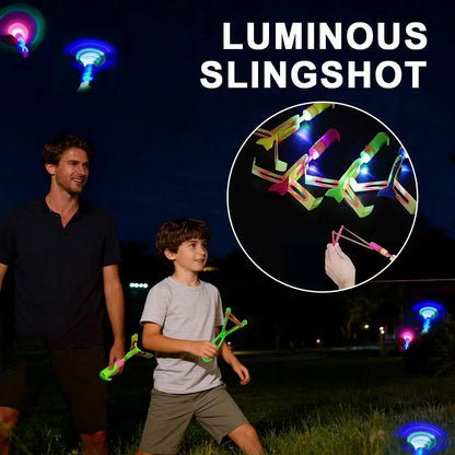 5-Piece LED Flying Copter Toy Set – Light-Up Outdoor Toys for Kids