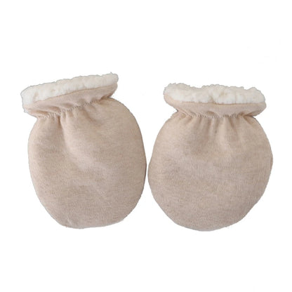 Newborn Baby Mittens Cotton Anti-Scratch Gloves Winter Infant Hand Protection
