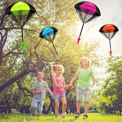 4-Piece Mini Parachute Toy Set – Hand-Throwing Outdoor Toys for Kids
