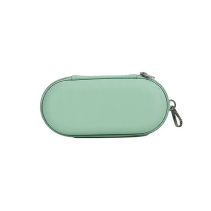 Double Eyeglasses Case – Hard Shell Dual Glasses Storage Case with Zipper and Clip for Eyeglasses & Sunglasses