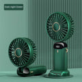 Portable Mini Air Cooler Fan – Rechargeable with Battery Display & Phone Holder