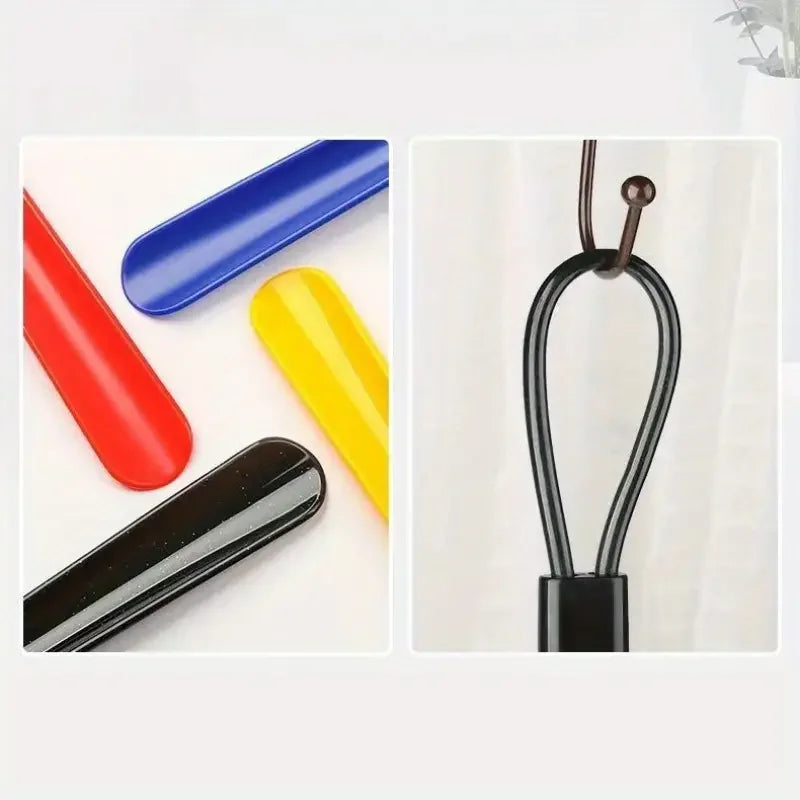 43cm Long Handle Shoe Horn – Flexible Plastic Shoehorn with Comfort Grip