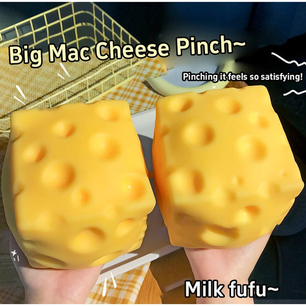 5cm Cheese Squishy Squeeze Toy – Slow Rebound Shapeable Sensory Fidget Toy