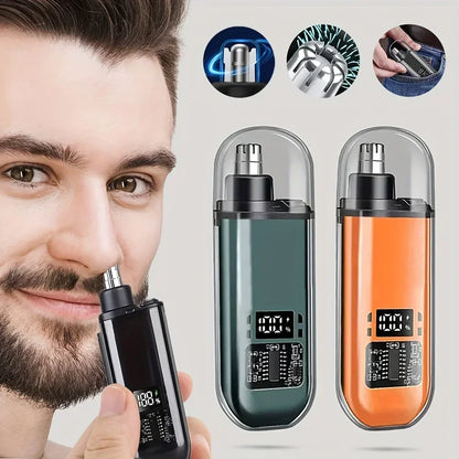 USB-C Rechargeable Nose & Ear Hair Trimmer for Men – Portable Grooming Trimmer