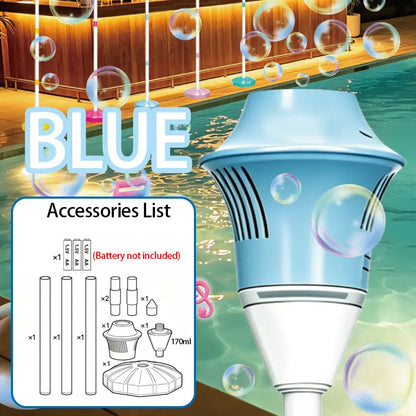 Outdoor Bubble Machine with Lights and Music for Kids and Adults