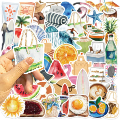 10/50-Piece Cartoon Graffiti Sticker Set – Waterproof Stickers for Phone, Laptop, Guitar and More
