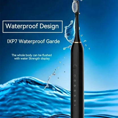Sonic Electric Toothbrush for Adults – USB Rechargeable IPX7 Waterproof Toothbrush with 6 Cleaning Modes