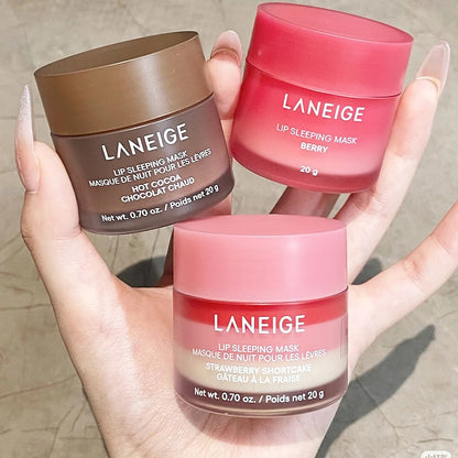 LANEIGE Lip Sleeping Mask 20g – Red Fruit, Strawberry Shortcake, Hot Cocoa, Sweet Candy, Vanilla & Gummy Bear