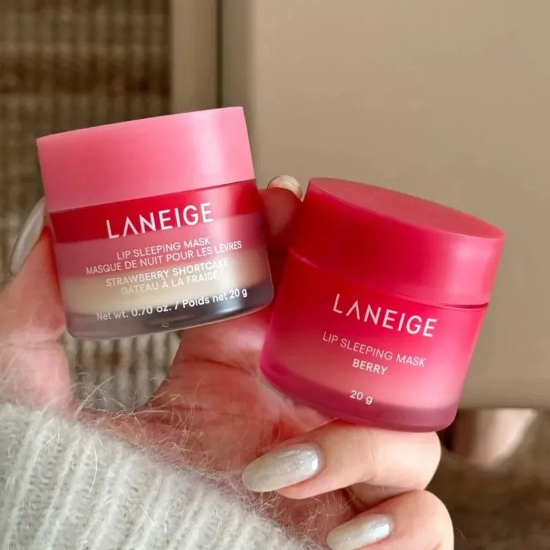 LANEIGE Lip Sleeping Mask 20g – Red Fruit, Strawberry Shortcake, Hot Cocoa, Sweet Candy, Vanilla & Gummy Bear
