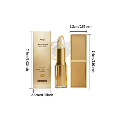 Gold Foil Color Changing Lip Balm – Moisturizing Temperature Sensitive Lip Care