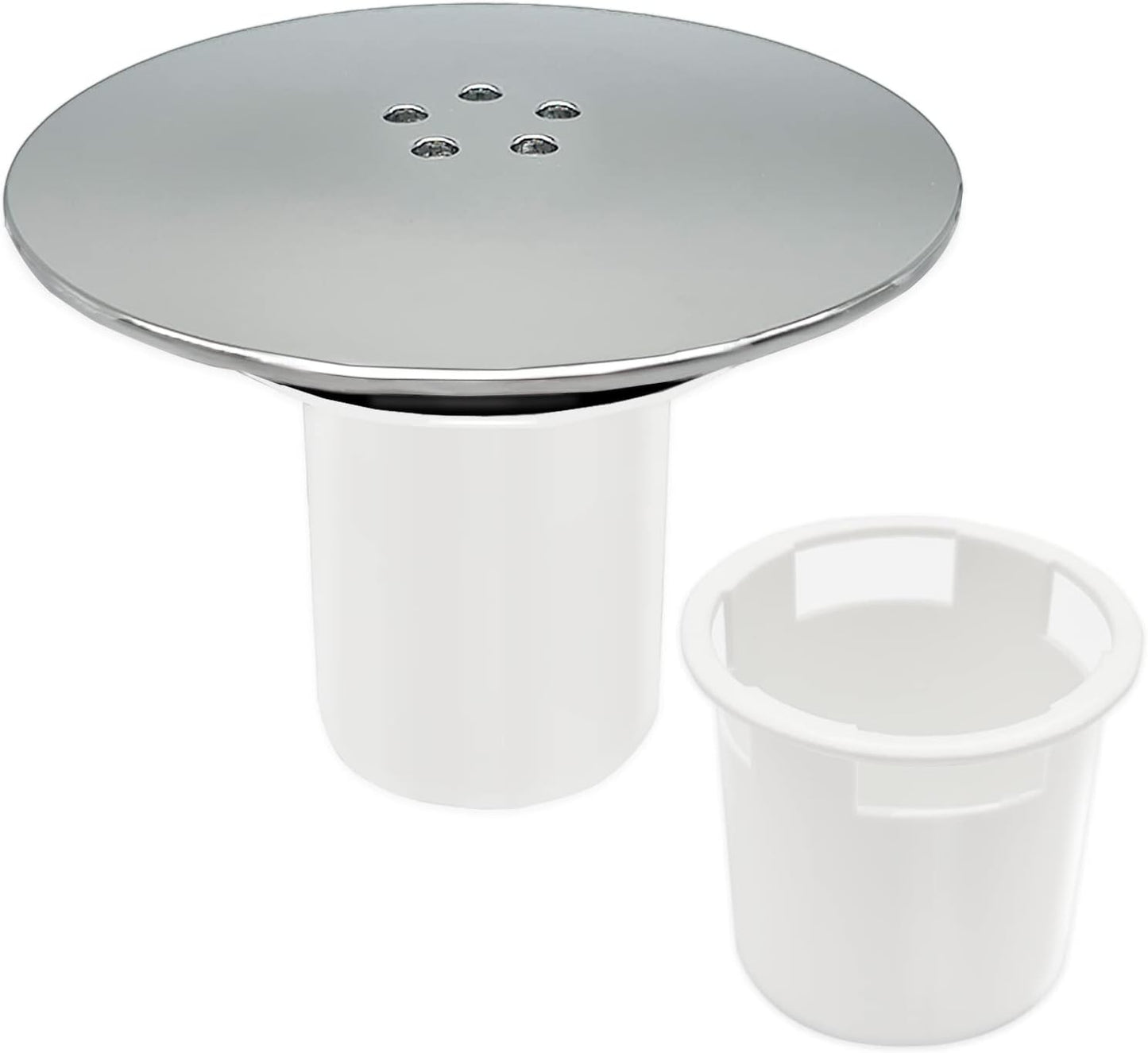 Shower Drain Cover Replacement – 90mm/115mm Chrome High Flow Waste Cover