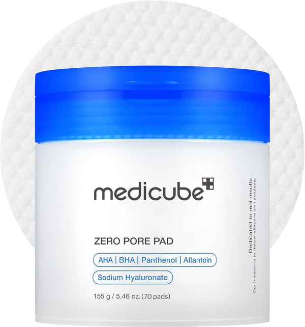 MEDICUBE Zero Pore Pad 2.0 – Exfoliating Facial Toner Pads 70 Pads 155g