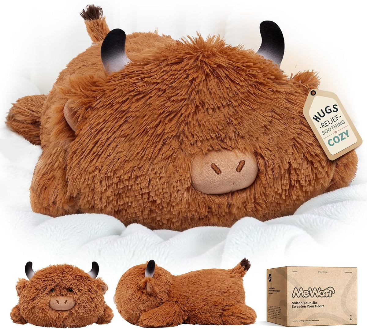 Mewaii Black Cat Plush Pillow 13 Inch – Cute, Soft & Huggable Stuffed Cat Toy