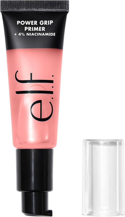 e.l.f. Power Grip Primer – Pink & Green Hydrating Gel Face Primer Smoother Makeup