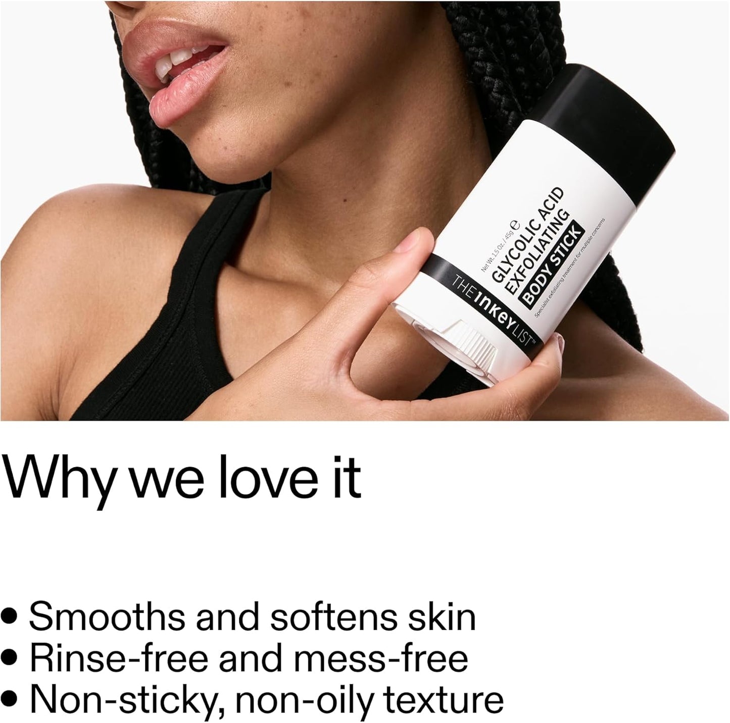 The INKEY List Glycolic Acid Body Stick 45g – 7% Glycolic Acid & Salicylic Acid