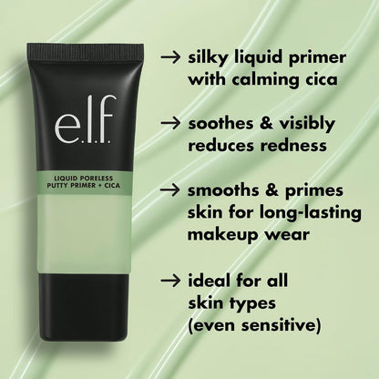 e.l.f. Liquid Poreless Putty Primer – Green & Pink Hydrating Face Primer