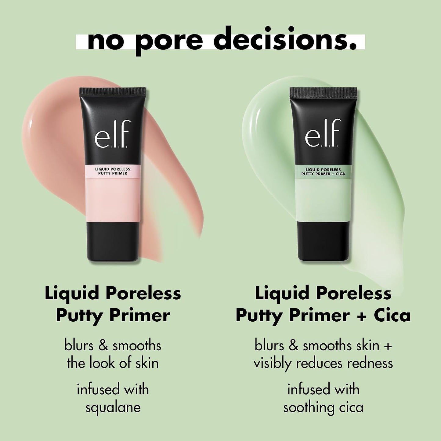 e.l.f. Liquid Poreless Putty Primer – Green & Pink Hydrating Face Primer