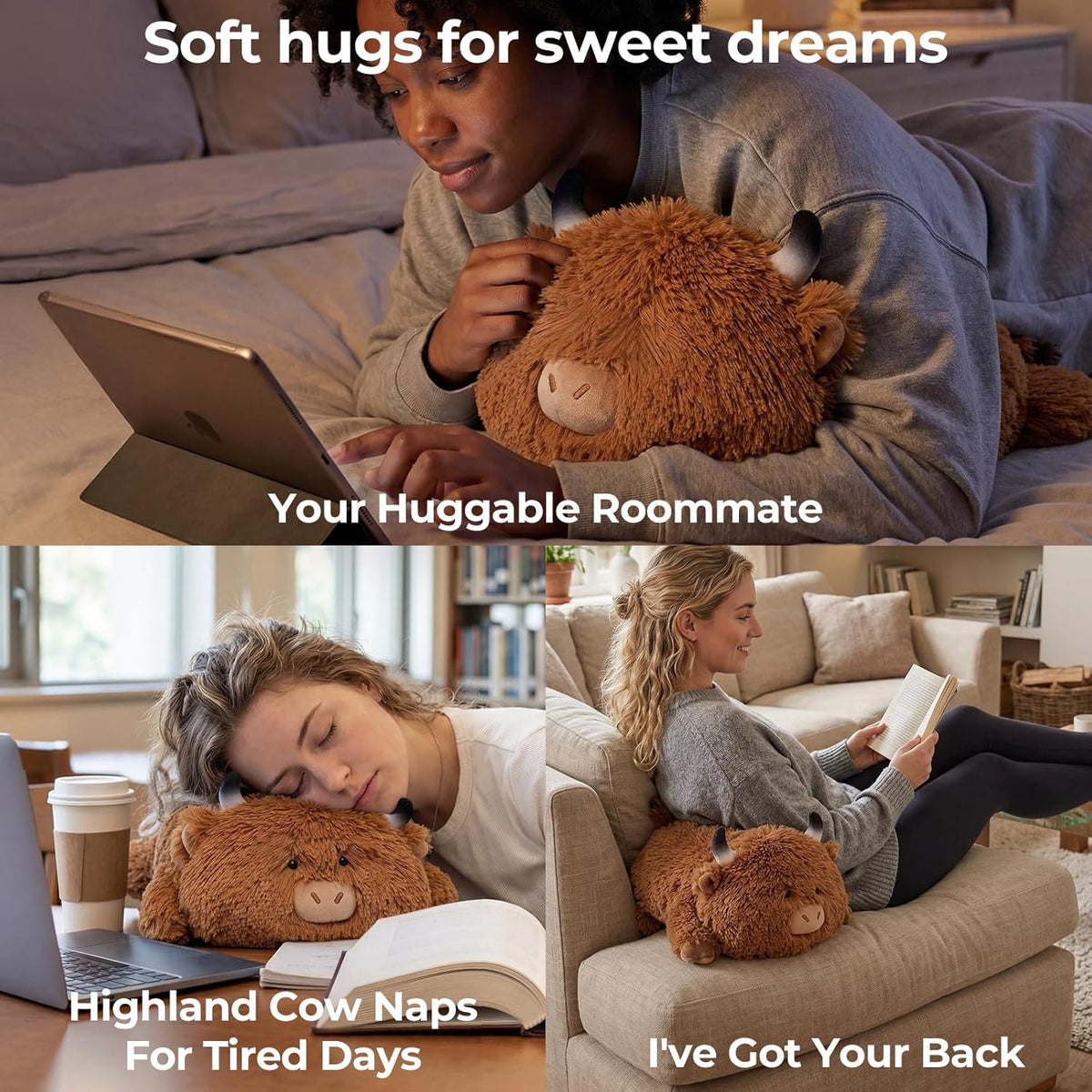 Mewaii Black Cat Plush Pillow 13 Inch – Cute, Soft & Huggable Stuffed Cat Toy