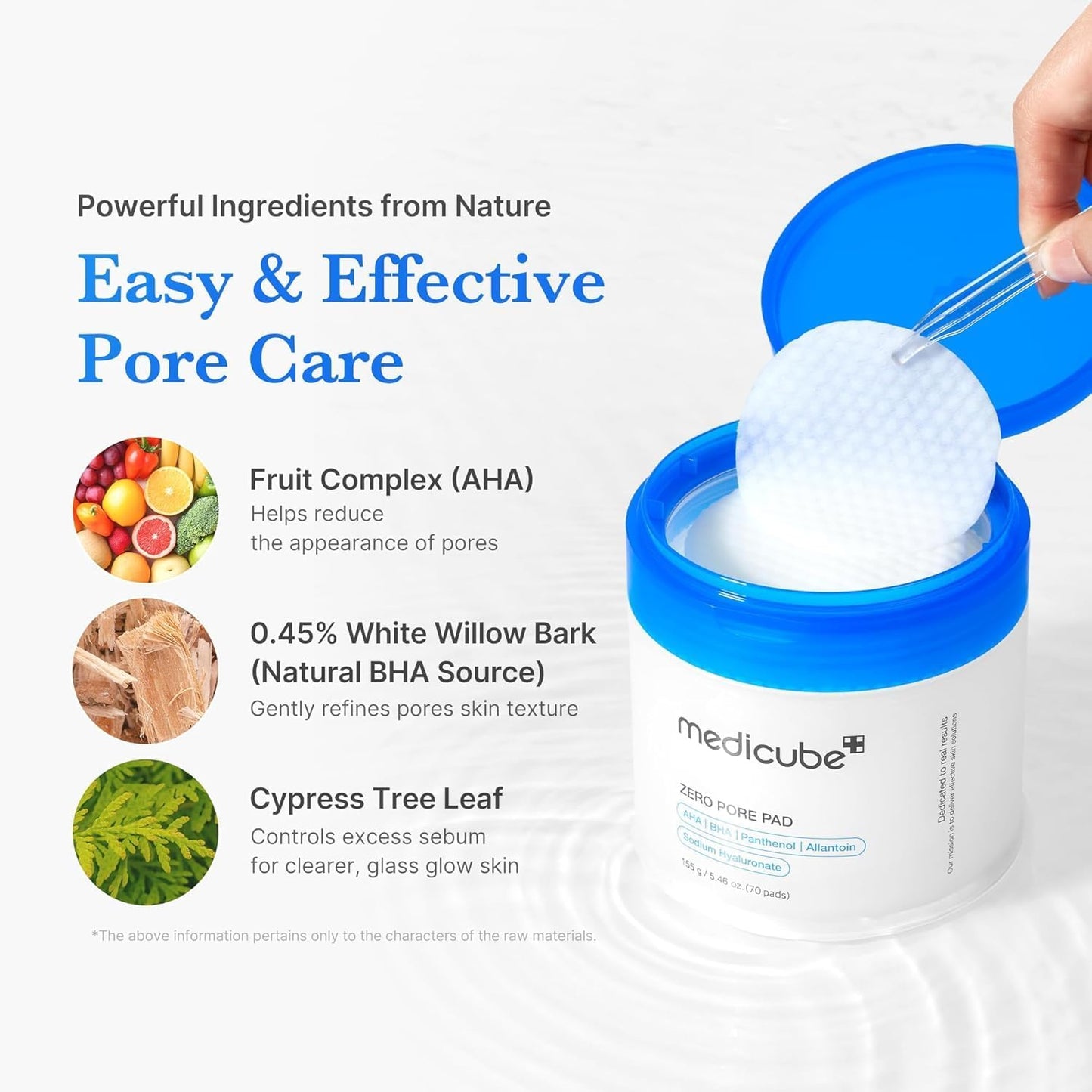 MEDICUBE Zero Pore Pad 2.0 – Exfoliating Facial Toner Pads 70 Pads 155g