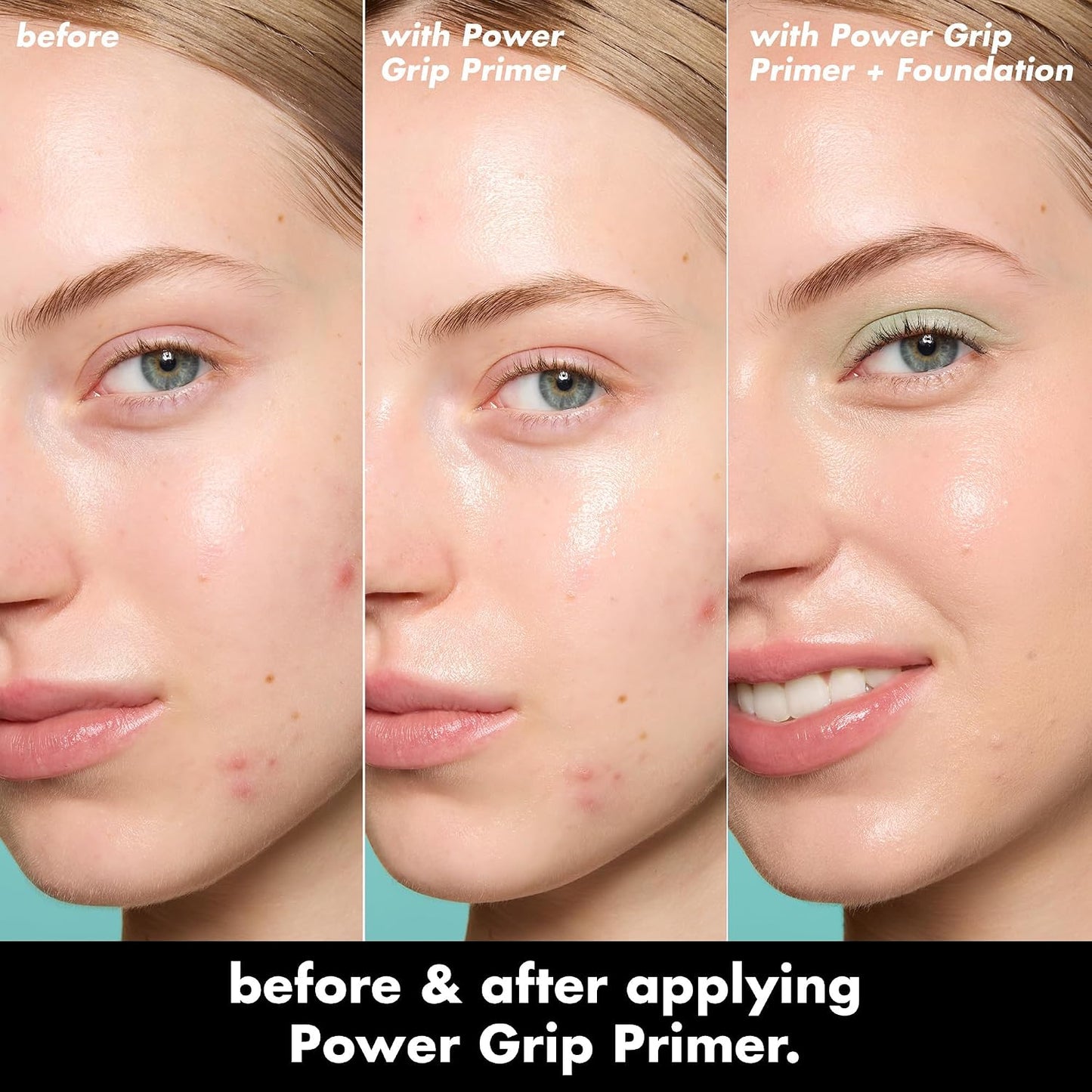 e.l.f. Power Grip Primer – Pink & Green Hydrating Gel Face Primer Smoother Makeup