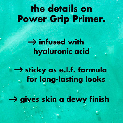 e.l.f. Power Grip Primer – Pink & Green Hydrating Gel Face Primer Smoother Makeup