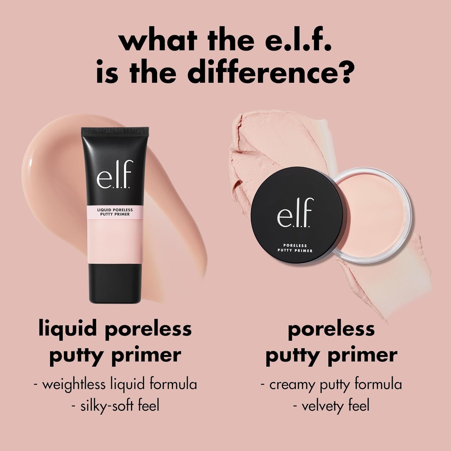 e.l.f. Liquid Poreless Putty Primer – Green & Pink Hydrating Face Primer
