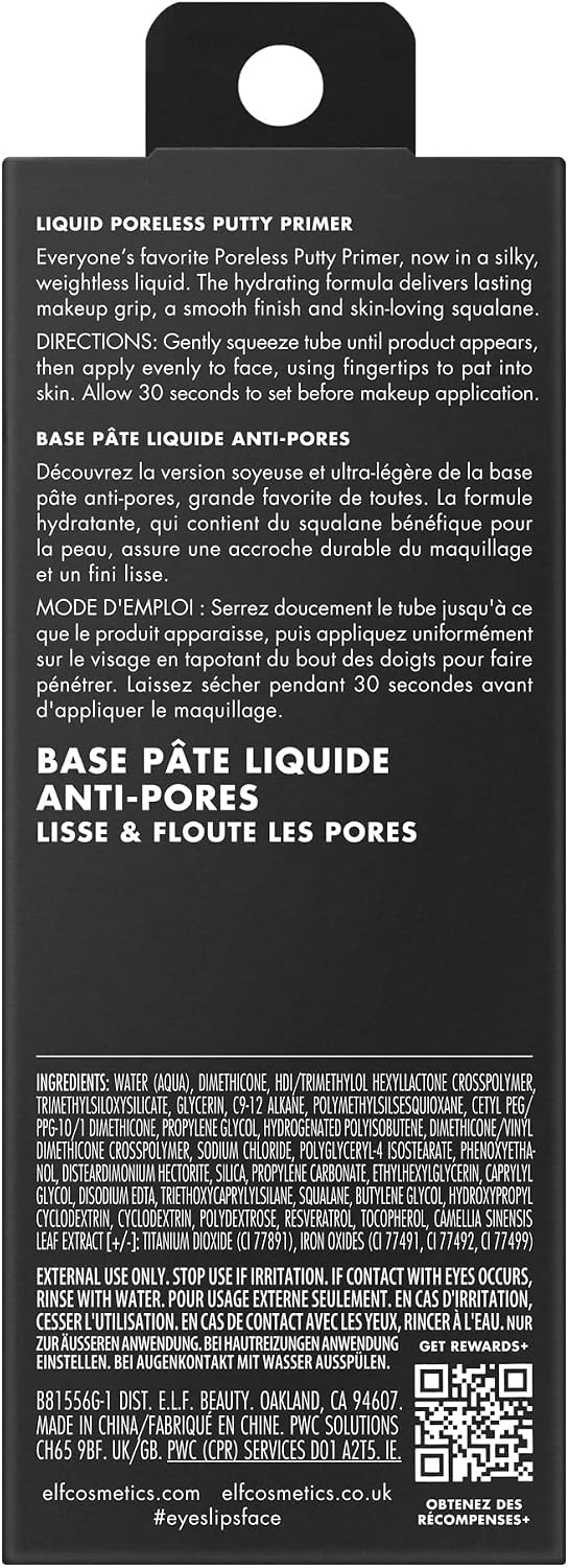 e.l.f. Liquid Poreless Putty Primer – Green & Pink Hydrating Face Primer