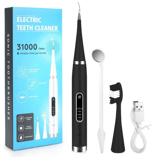 Ultrasonic Electric Tooth Cleaner – Plaque & Tartar Remover Dental Cleaning Tool